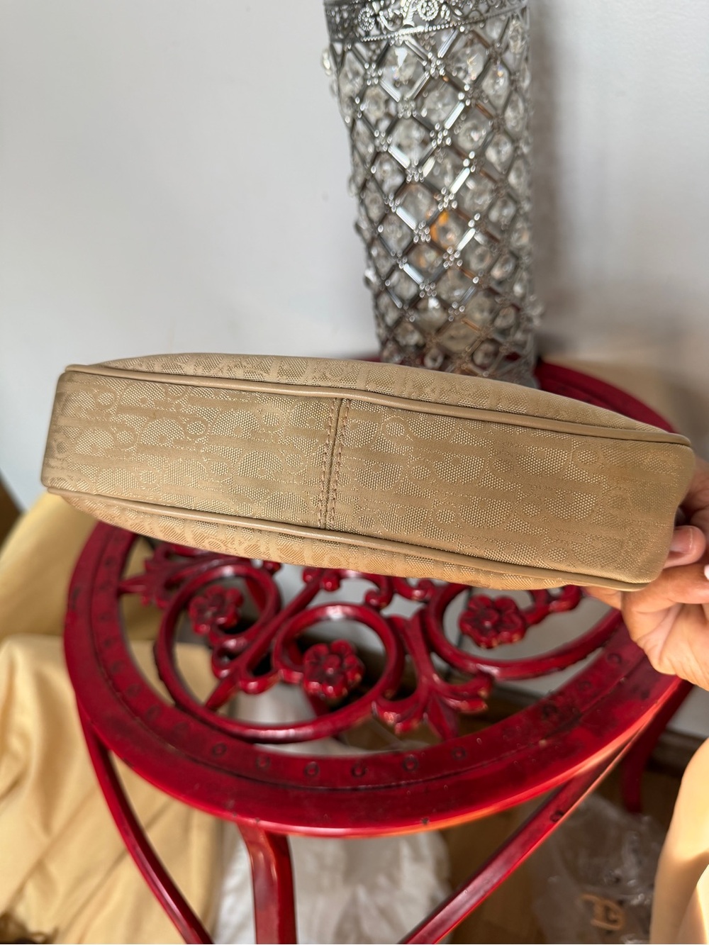 Dior Beige Shoulder Bag with Signature Charms - Picture 6 of 9